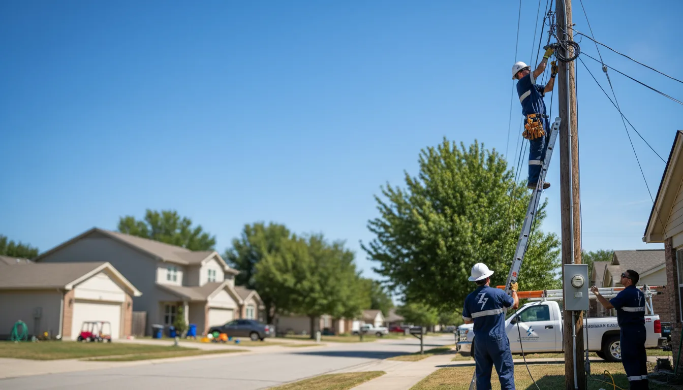 Residential electrician providing installation services in Carmel, ME